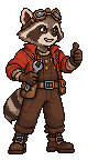 Dusty, full figure